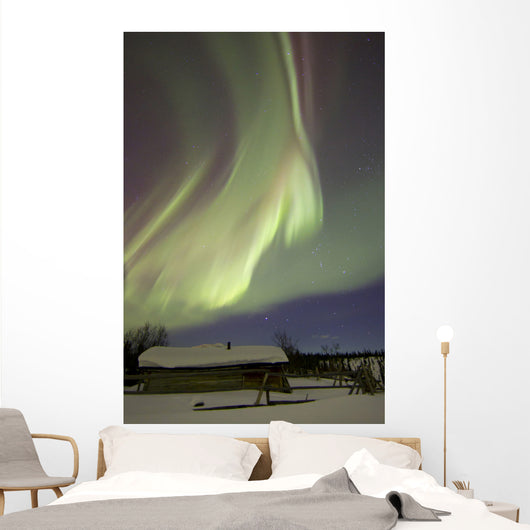 Aurora Borealis over Fish Wall Decal Design 19