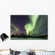 Aurora Borealis over Log Wall Decal