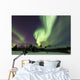 Aurora Borealis over Log Wall Decal