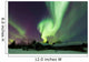 Aurora Borealis over Log Wall Decal