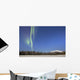 Aurora Borealis over Mountain Wall Decal Design 11