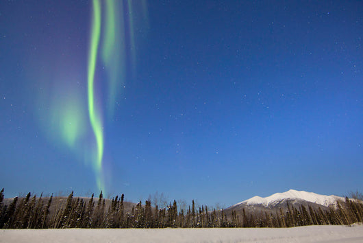 Aurora Borealis over Mountain Wall Decal Design 11