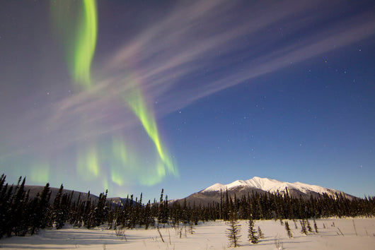 Aurora Borealis over Mountain Wall Decal Design 10