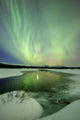 Aurora Borealis over Creek Wall Decal Design 11
