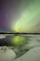 Aurora Borealis over Creek Wall Decal Design 10