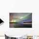 Aurora Borealis over Creek Wall Decal Design 9