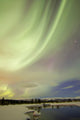 Aurora Borealis over Creek Wall Decal Design 8