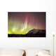 Red Aurora Borealis over Wall Decal Design 4