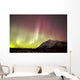 Red Aurora Borealis over Wall Decal Design 4