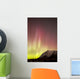 Red Aurora Borealis over Wall Decal Design 3