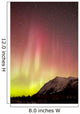 Red Aurora Borealis over Wall Decal Design 3