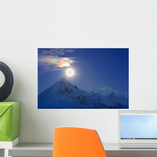 Full Moon with Rainbow Wall Decal Design 2