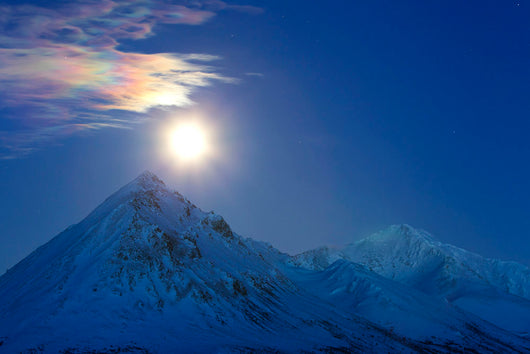 Full Moon with Rainbow Wall Decal Design 2