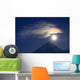 Full Moon with Rainbow Wall Decal Design 1