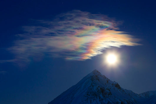 Full Moon with Rainbow Wall Decal Design 1