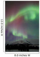 Red and Green Aurora Wall Decal Design 1