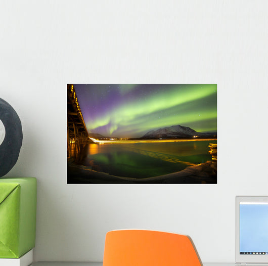 Aurora Borealis over Nares Wall Decal Design 3
