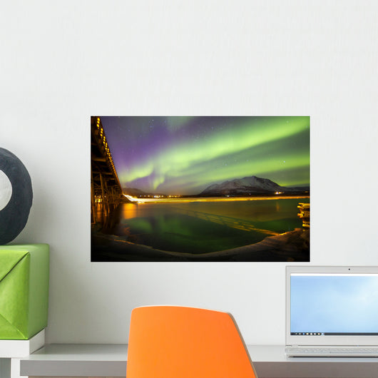 Aurora Borealis over Nares Wall Decal Design 3