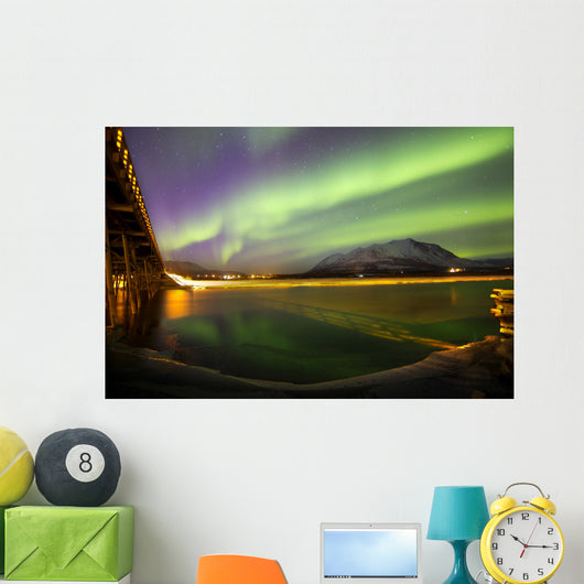 Aurora Borealis over Nares Wall Decal Design 3