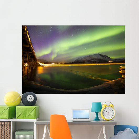 Aurora Borealis over Nares Wall Decal Design 3