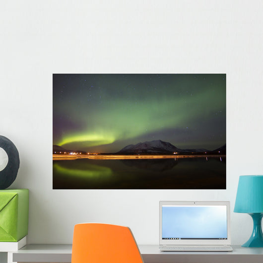 Aurora Borealis over Nares Wall Decal Design 2