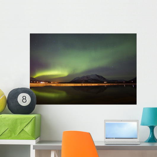 Aurora Borealis over Nares Wall Decal Design 2