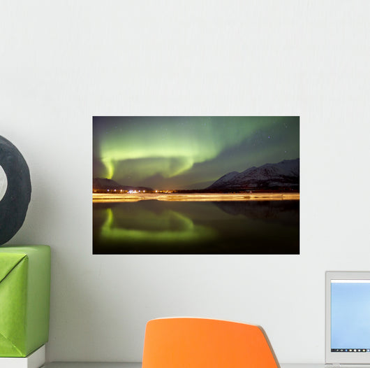 Aurora Borealis over Nares Wall Decal Design 1