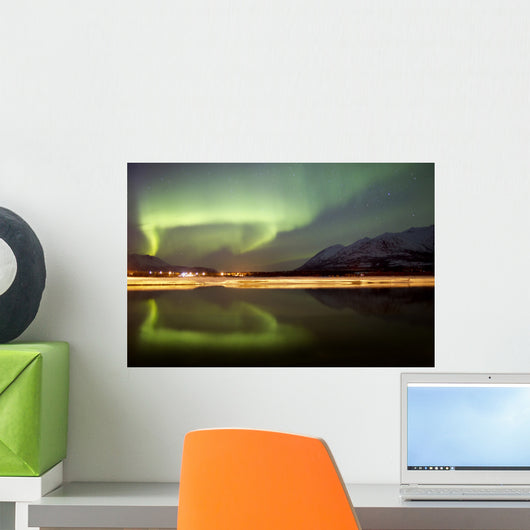 Aurora Borealis over Nares Wall Decal Design 1