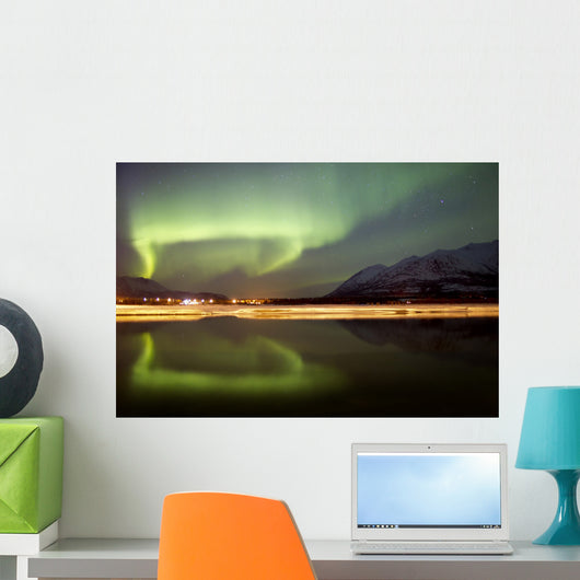 Aurora Borealis over Nares Wall Decal Design 1