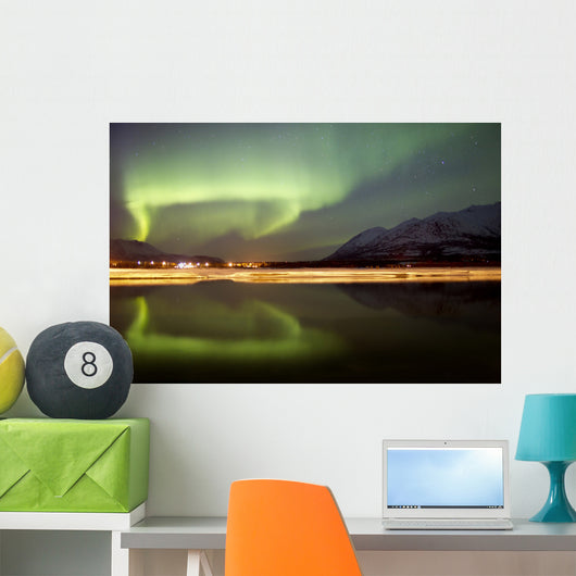 Aurora Borealis over Nares Wall Decal Design 1