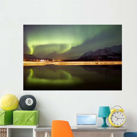 Aurora Borealis over Nares Wall Decal Design 1