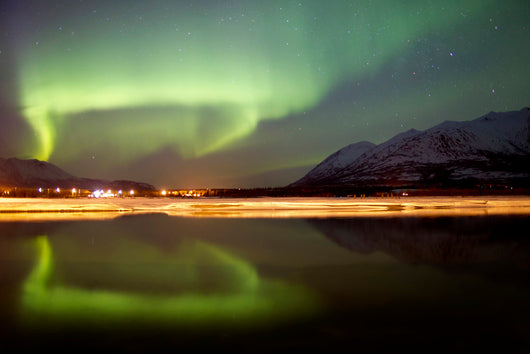 Aurora Borealis over Nares Wall Decal Design 1