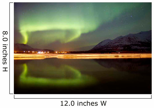 Aurora Borealis over Nares Wall Decal Design 1
