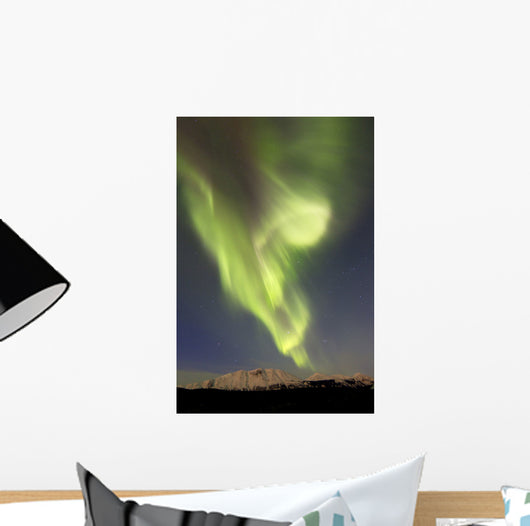 Aurora Borealis over Emerald Wall Decal Design 7