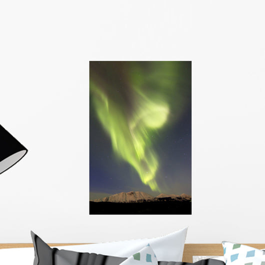 Aurora Borealis over Emerald Wall Decal Design 7
