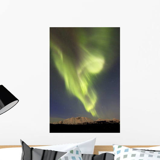 Aurora Borealis over Emerald Wall Decal Design 7