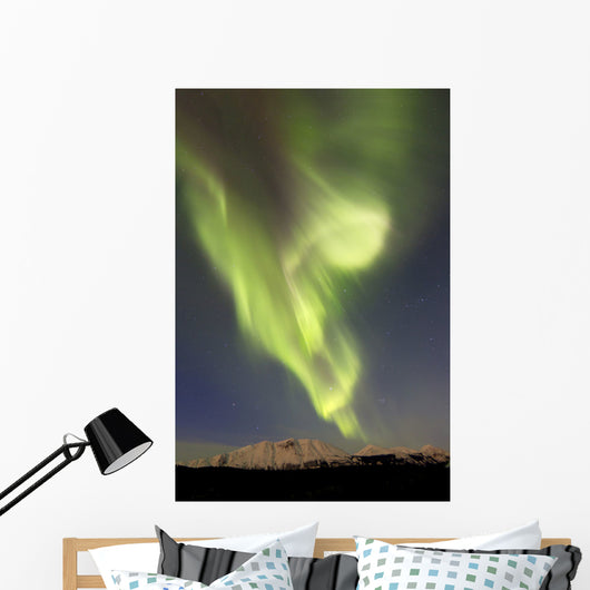 Aurora Borealis over Emerald Wall Decal Design 7