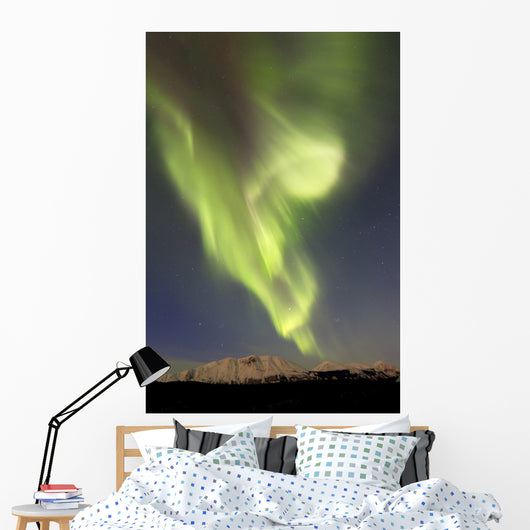 Aurora Borealis over Emerald Wall Decal Design 7