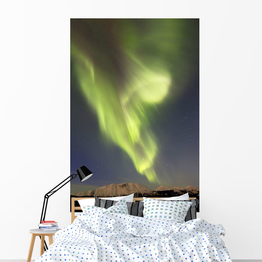 Aurora Borealis over Emerald Wall Decal Design 7