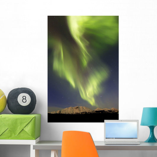 Aurora Borealis over Emerald Wall Decal Design 6