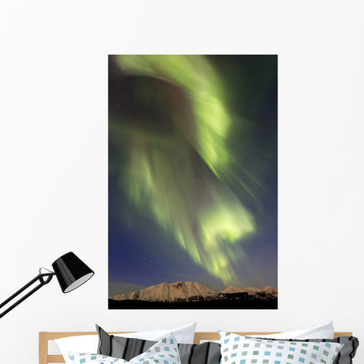 Aurora Borealis over Emerald Wall Decal Design 5