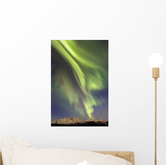 Aurora Borealis over Emerald Wall Decal Design 3