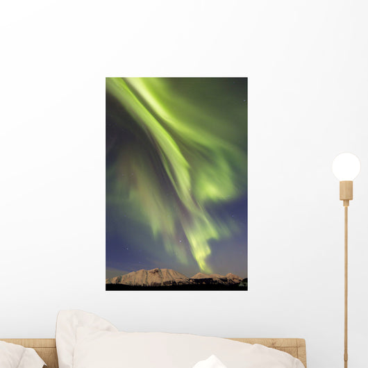 Aurora Borealis over Emerald Wall Decal Design 3