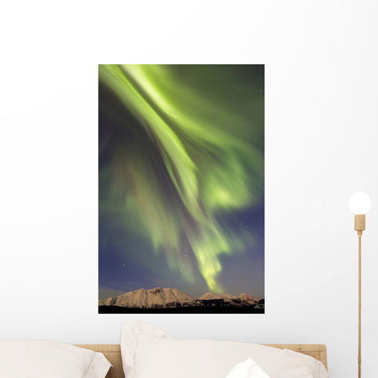 Aurora Borealis over Emerald Wall Decal Design 3