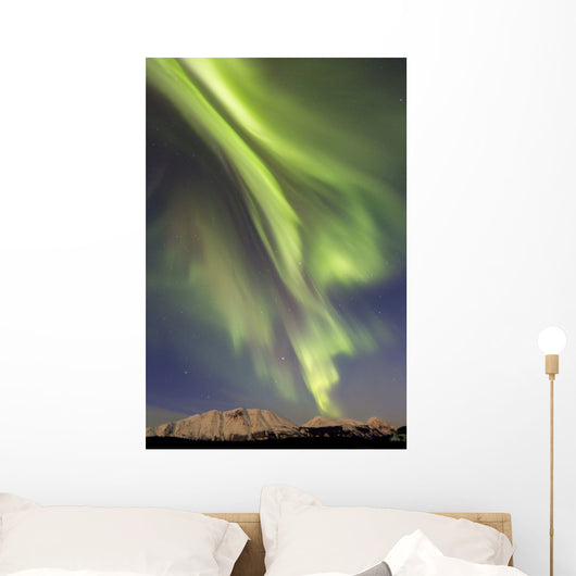 Aurora Borealis over Emerald Wall Decal Design 3