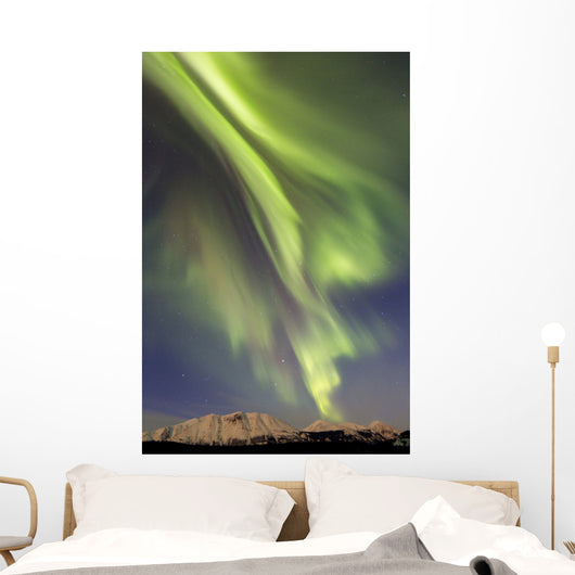 Aurora Borealis over Emerald Wall Decal Design 3