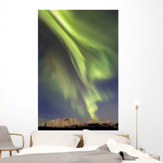 Aurora Borealis over Emerald Wall Decal Design 3