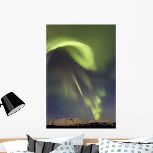 Aurora Borealis over Emerald Wall Decal Design 2