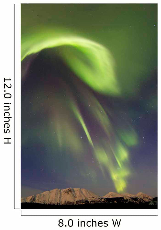 Aurora Borealis over Emerald Wall Decal Design 2