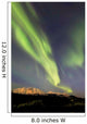 Aurora Borealis over Emerald Wall Decal Design 1